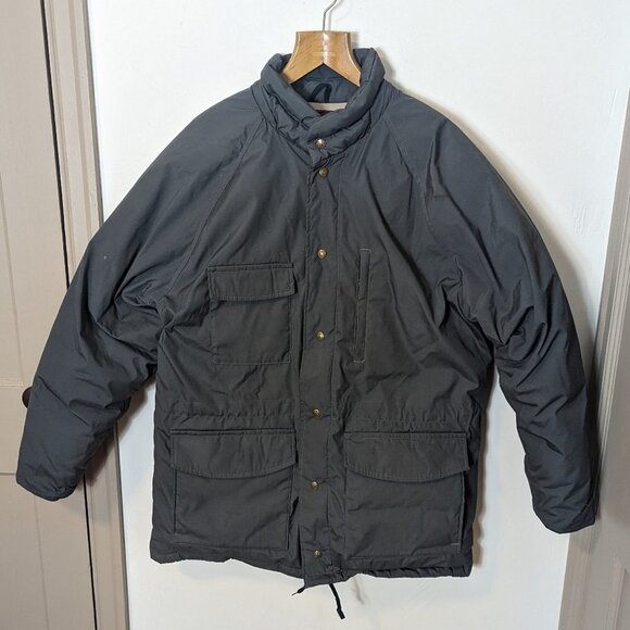 Vintage Goose Down Puffer Eddie Bauer Jacket Size XL Winter Grey - Picture 10 of 10